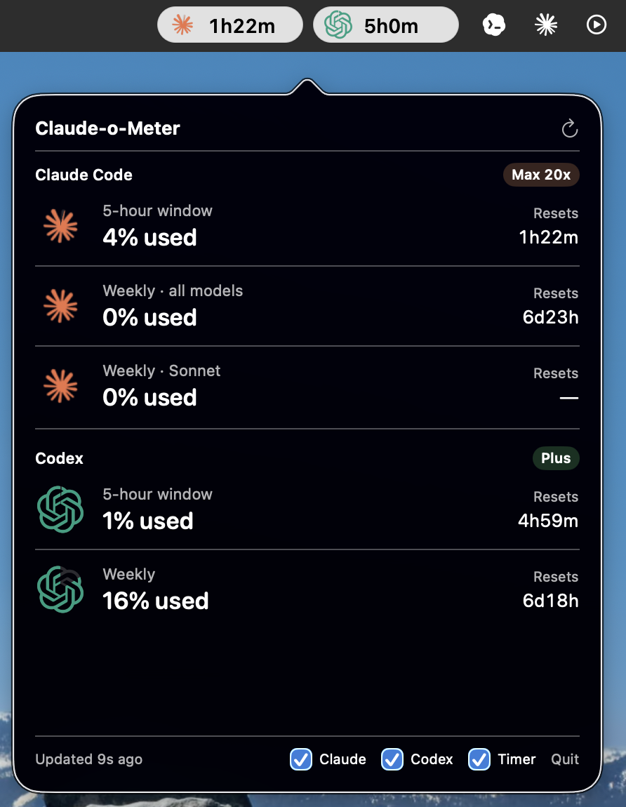 Claude-o-Meter project visual